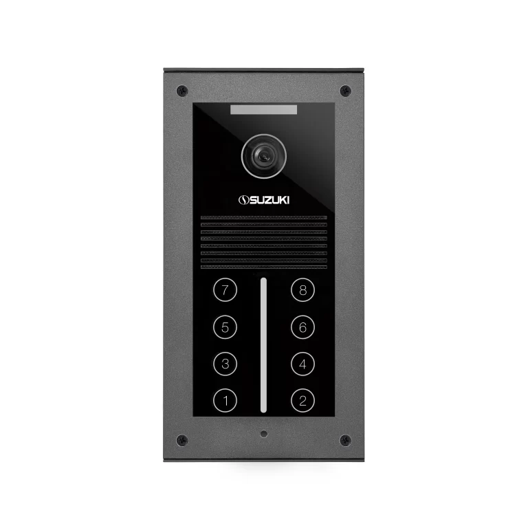 Suzuki OP-TVN outdoor video panel with camera and numeric keypad for smart home access control